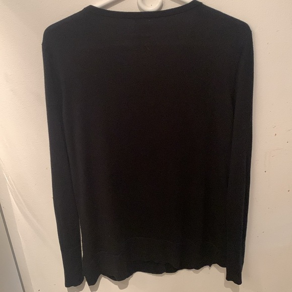 Stunning Anne Klein Black Full Button Up With Gold Buttons Executive Wear SZ L - Picture 6 of 6